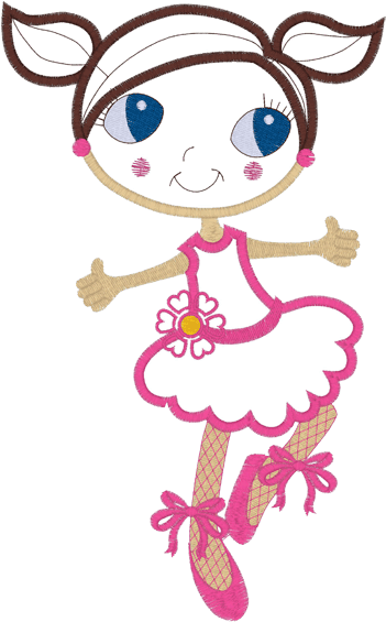 Ballet Dancer Applique - Ballet Clipart (567x567), Png Download