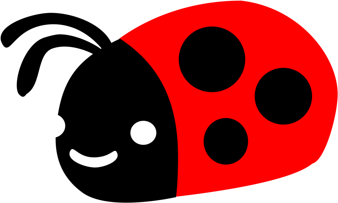 Cute Ladybug Clipart (1000x620), Png Download