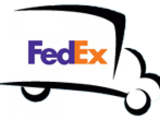Fed Ex Clipart Truck - Large Natural Canvas Messenger Bag W/ Long Strap - - Png Download (640x480), Png Download