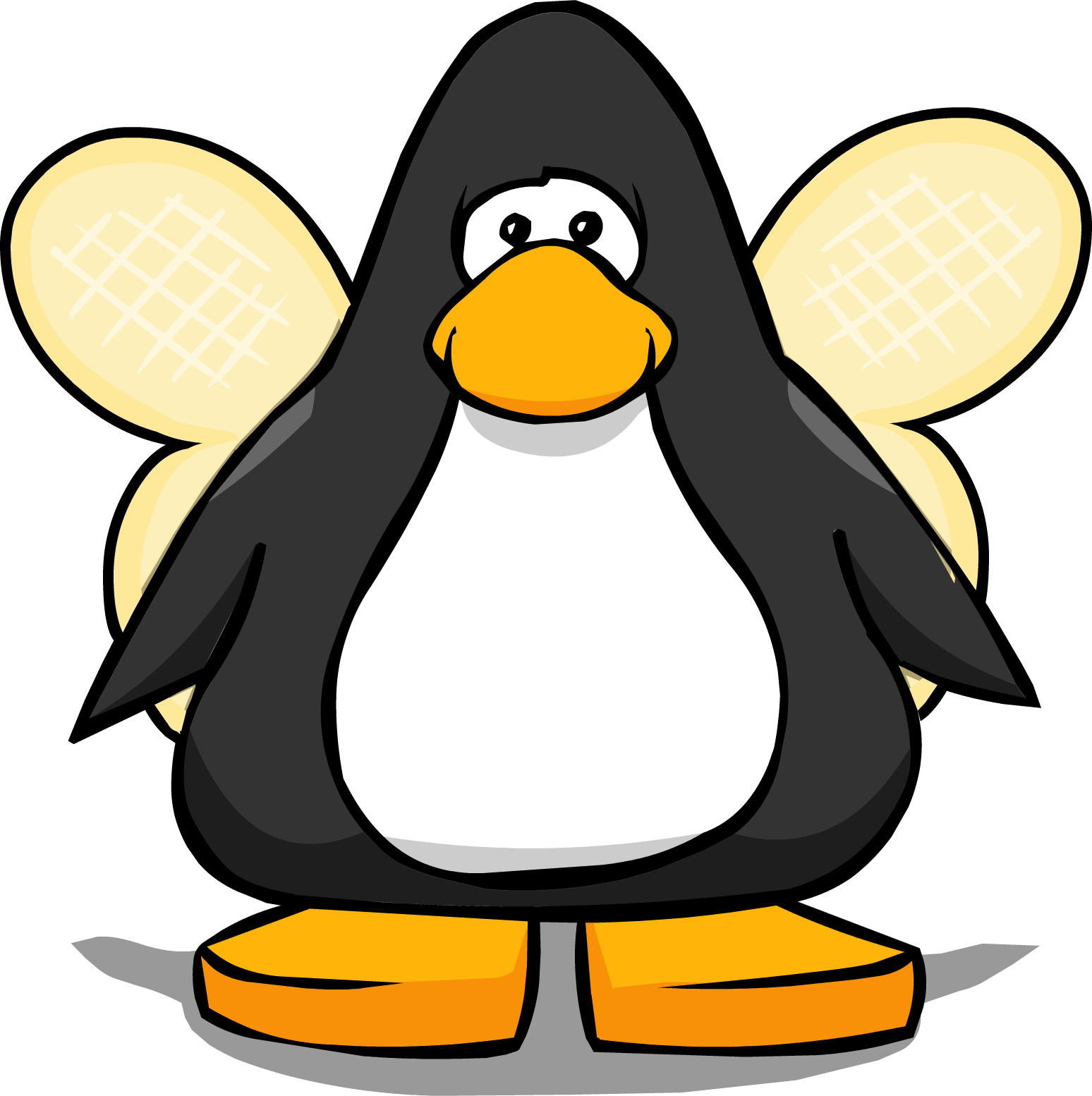 Bee Wings From A Player Card - Penguin With A Horn Clipart (1548x1554), Png Download