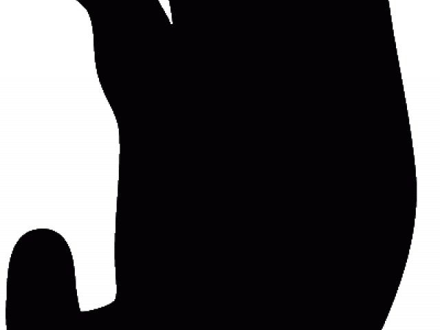 Footprint Clipart Monkey - Silhouette - Png Download (640x480), Png Download