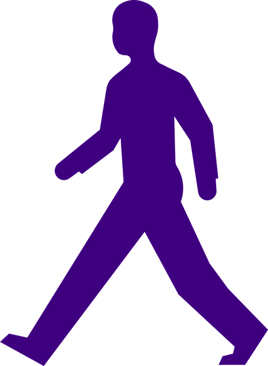 Male Runner Cliparts 19, Buy Clip Art - Man Walking Silhouette Png Transparent Png (528x720), Png Download