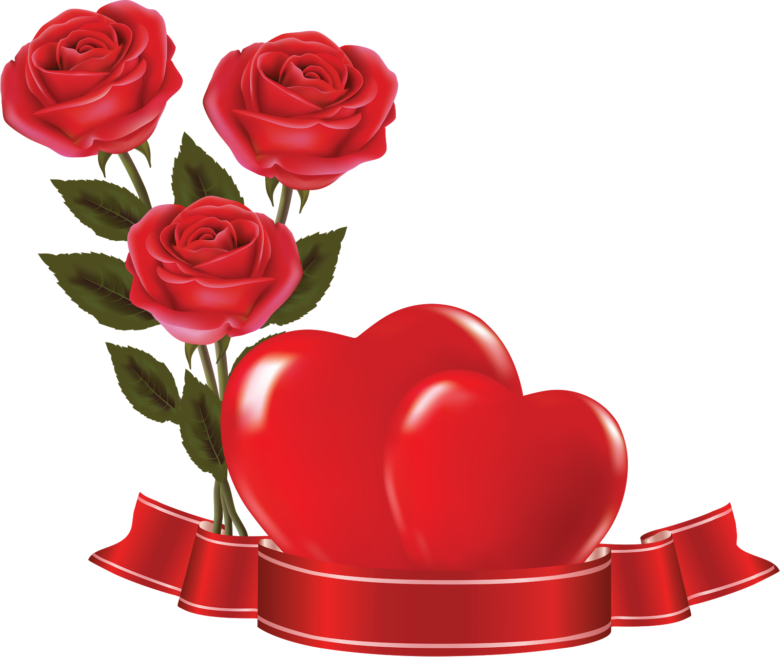 Clipart Rose Dying - Rose Flower With Heart - Png Download (1000x803), Png Download