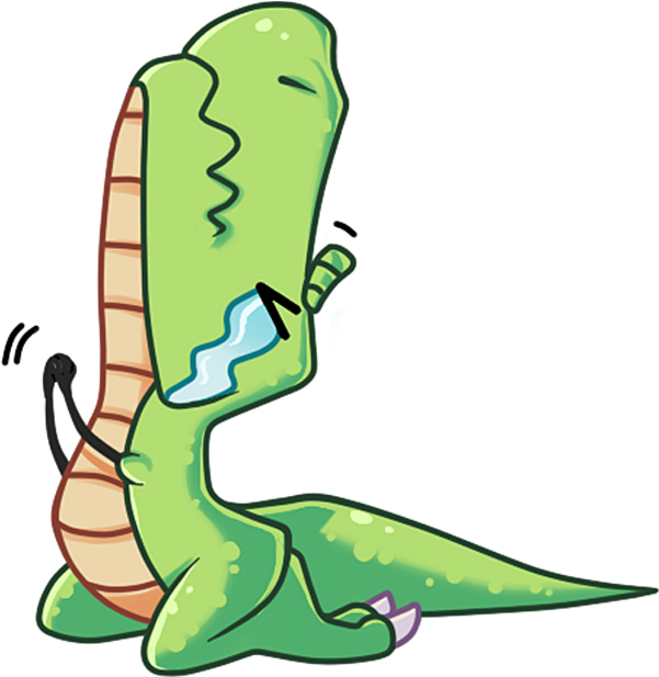 The Almost Good Dinosaur Messages Sticker-2 - Dino Stickers For Telegram Clipart (618x618), Png Download