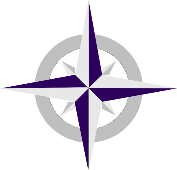 Purple Compass Clipart (600x575), Png Download