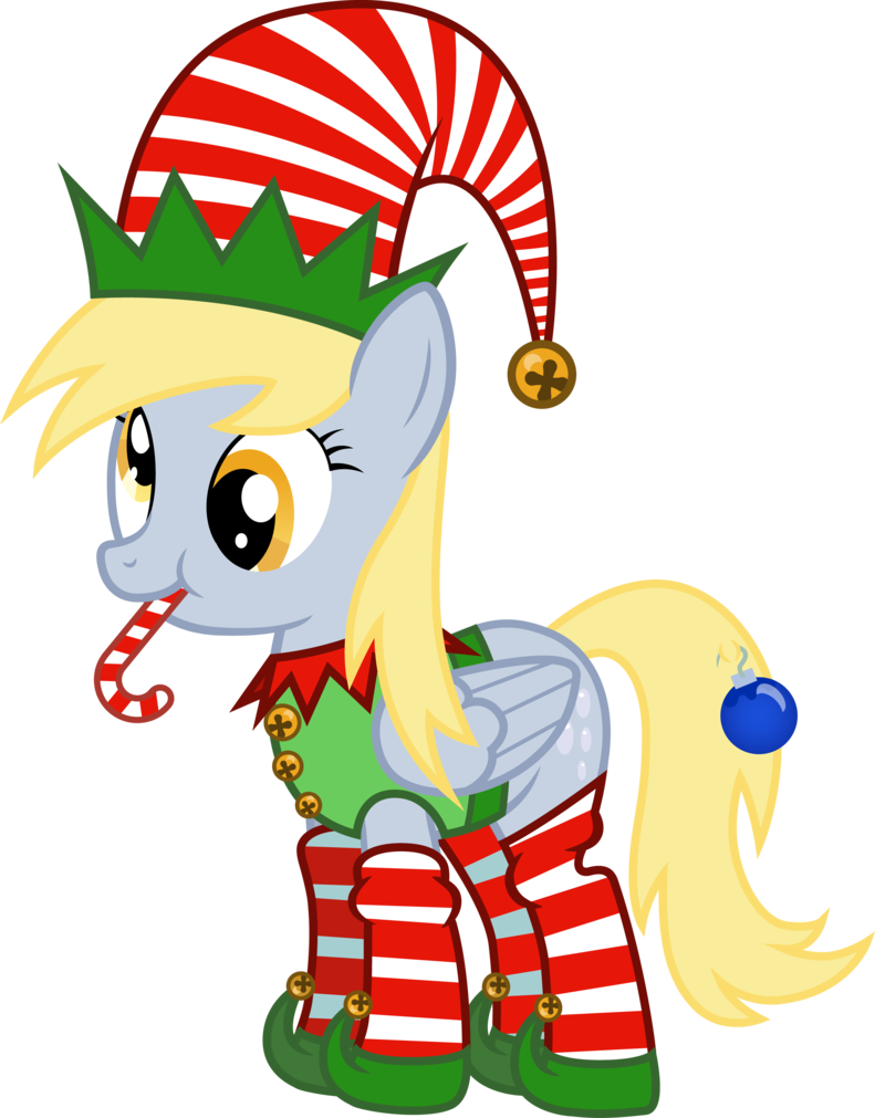 Derpy Hooves Rainbow Dash Vertebrate Clip Art Fictional - My Little Pony Christmas Derpy - Png Download (791x1011), Png Download