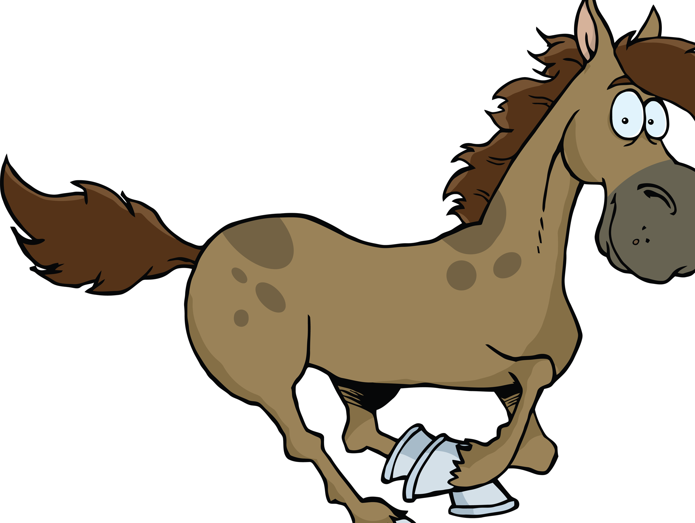 Funny Horse Cartoon Pictures - Horse Clipart (2280x1715), Png Download