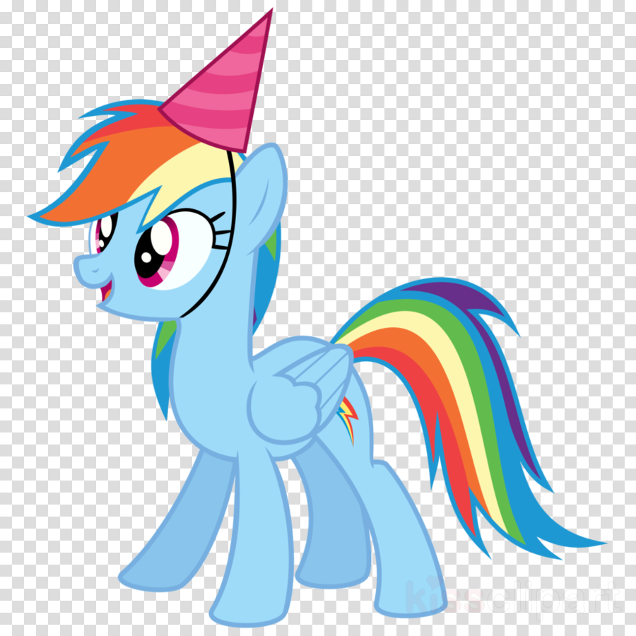 Rainbow Dash Birthday Clipart Rainbow Dash Pinkie Pie - Mlp Rainbow Dash Party - Png Download (900x900), Png Download