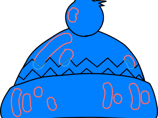Blue Dress Clipart Baby Blue - Gorro De Invierno Dibujo - Png Download (640x480), Png Download