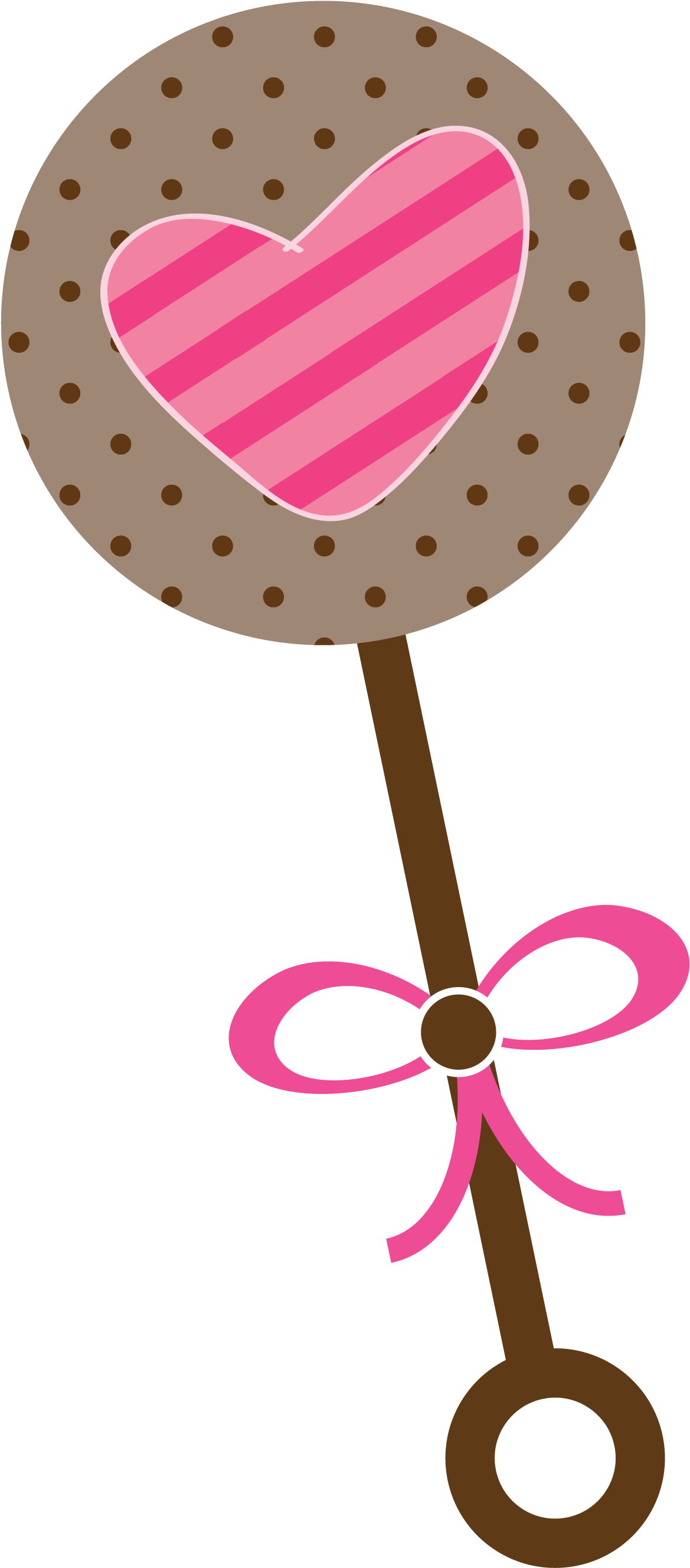 Floral Clipart Baby Shower - Sonajero Dibujo - Png Download (1250x2708), Png Download