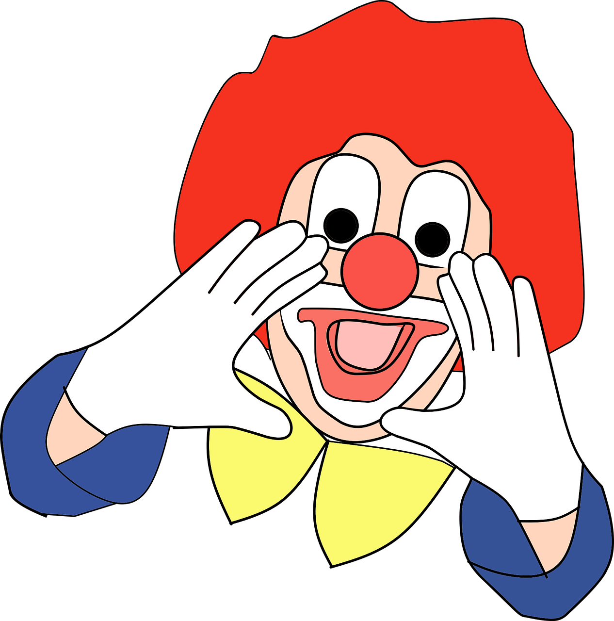 Clown Wig Cliparts 3, Buy Clip Art - Vektor Badut - Png Download (711x720), Png Download