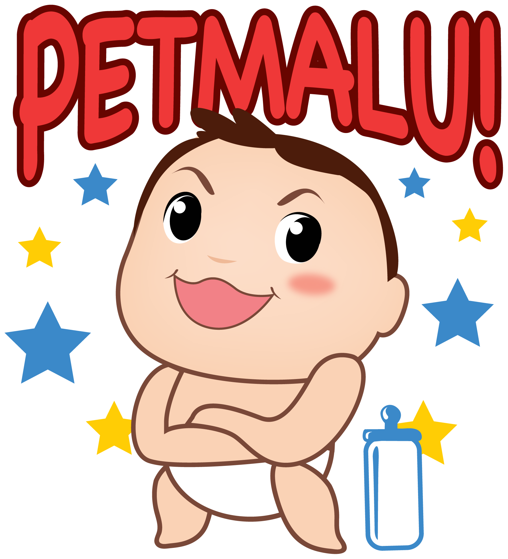 Express Your Sweetness With These Little Baby Stickers - Cartoon Clipart (2550x2550), Png Download