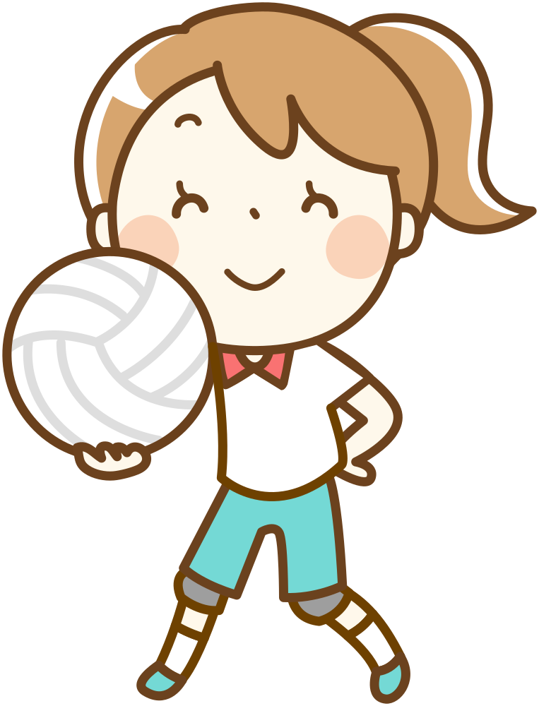 Volleyball Clip Person Black And White Library - Dibujos Animados De Voleibol - Png Download (763x1000), Png Download