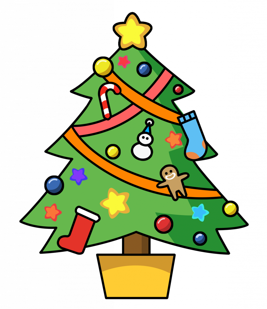 Merry Christmas Gifs And Clipart - Clipart Christmas Tree - Png Download (887x1024), Png Download