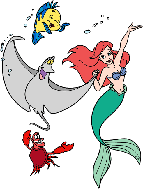 Clipart Download Ariel Transparent Friend - Cartoon - Png Download (500x662), Png Download