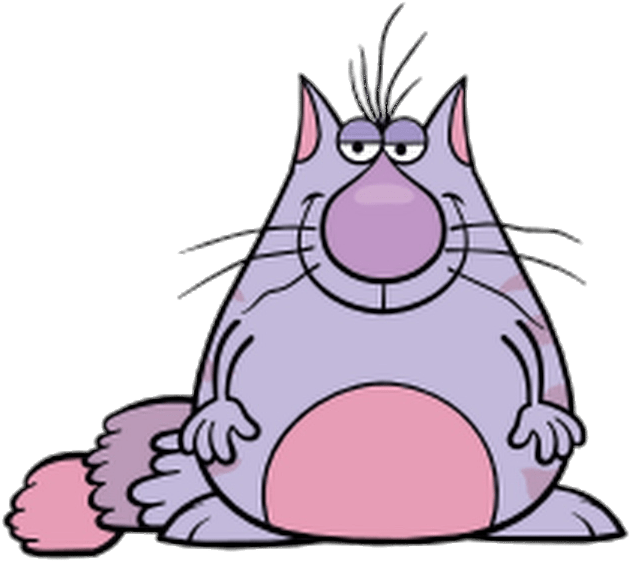Nature Cat Character Ronald Smirking - Ronald From Nature Cat Clipart (687x618), Png Download