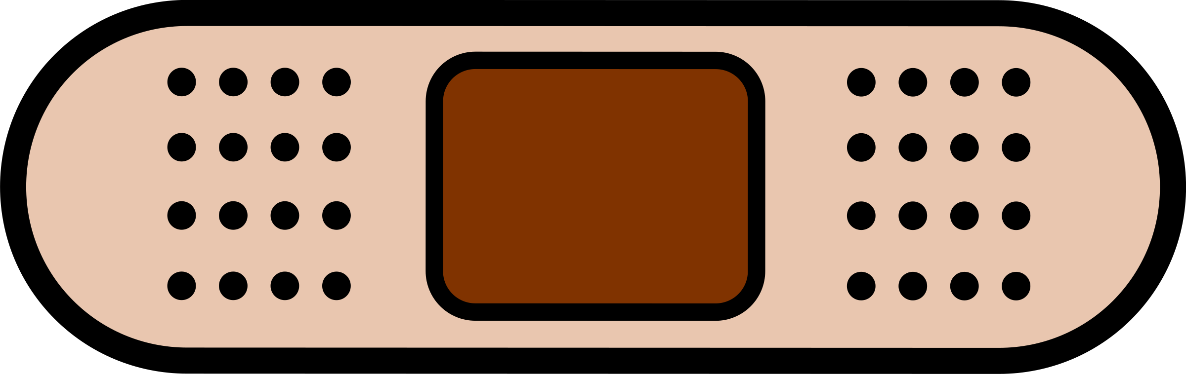 Bandaid Band Aid Template Free Download Clip Art On - Esparadrapo Png Transparent Png (2400x758), Png Download