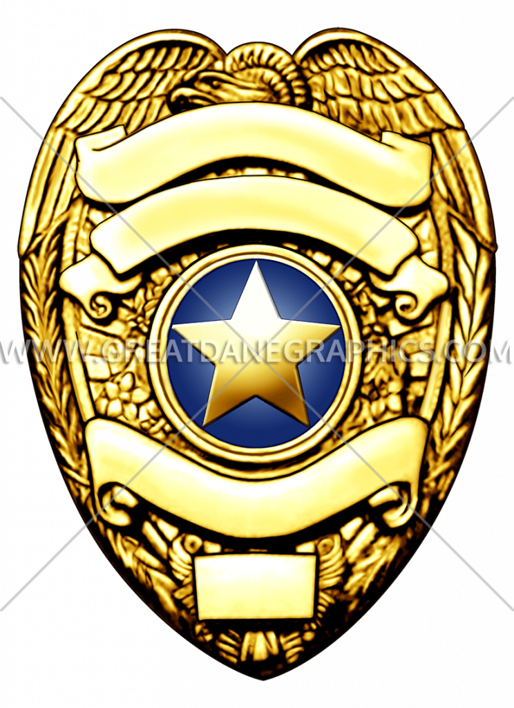 Picture Transparent Stock Excellent Printable Pin Template - Police Badge Clipart Gold - Png Download (744x1024), Png Download