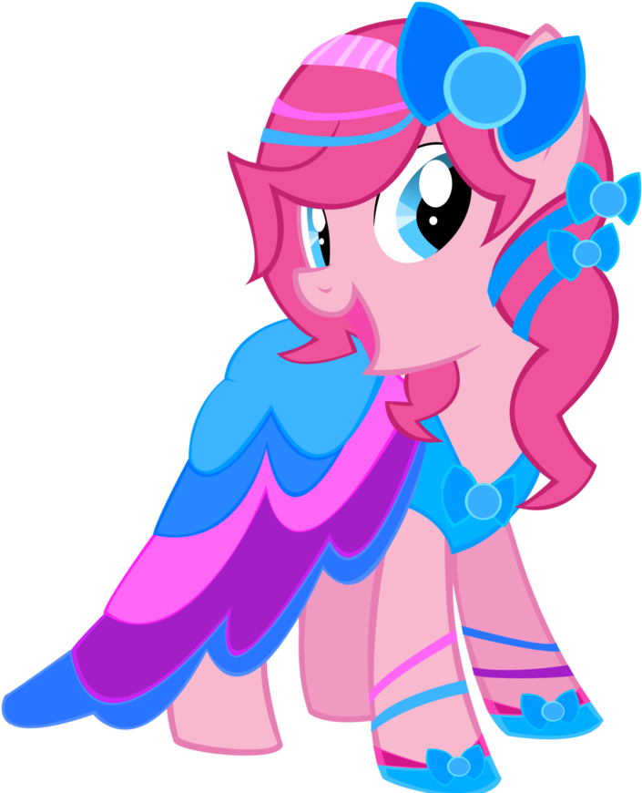 Pinkie Pie Gala Dress By Sparkle Bubba On Deviantart - Mlp Pinkie Pie In Dress Clipart (850x940), Png Download