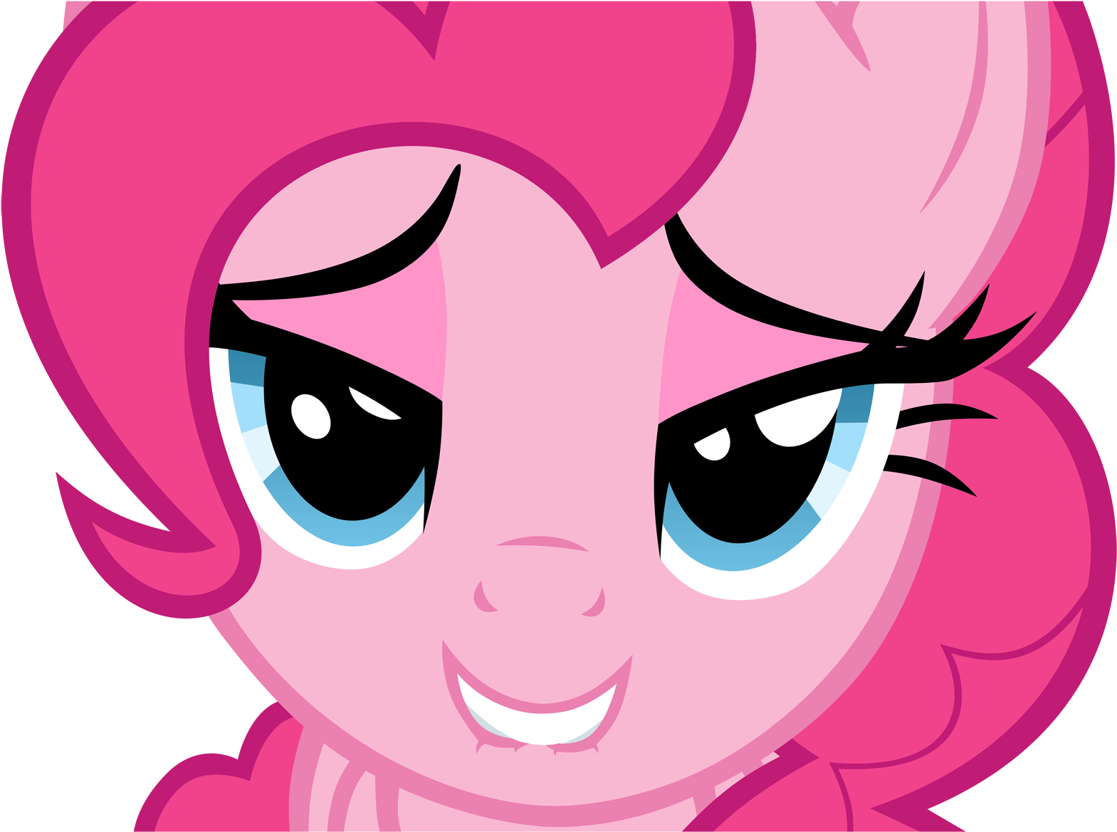 3d Gifs Blinking Eyes - Pinkie Pie Love Face Clipart (2000x1250), Png Download