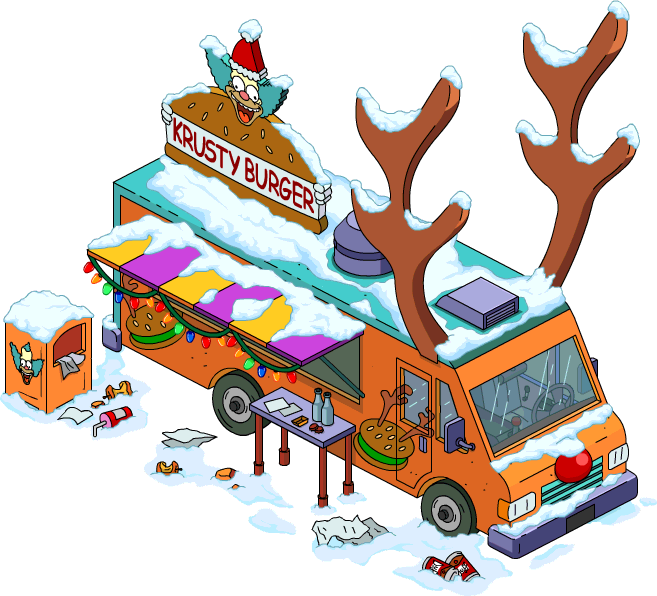 Reindeer Burger Truck - Reindeer Burger Clipart (657x596), Png Download