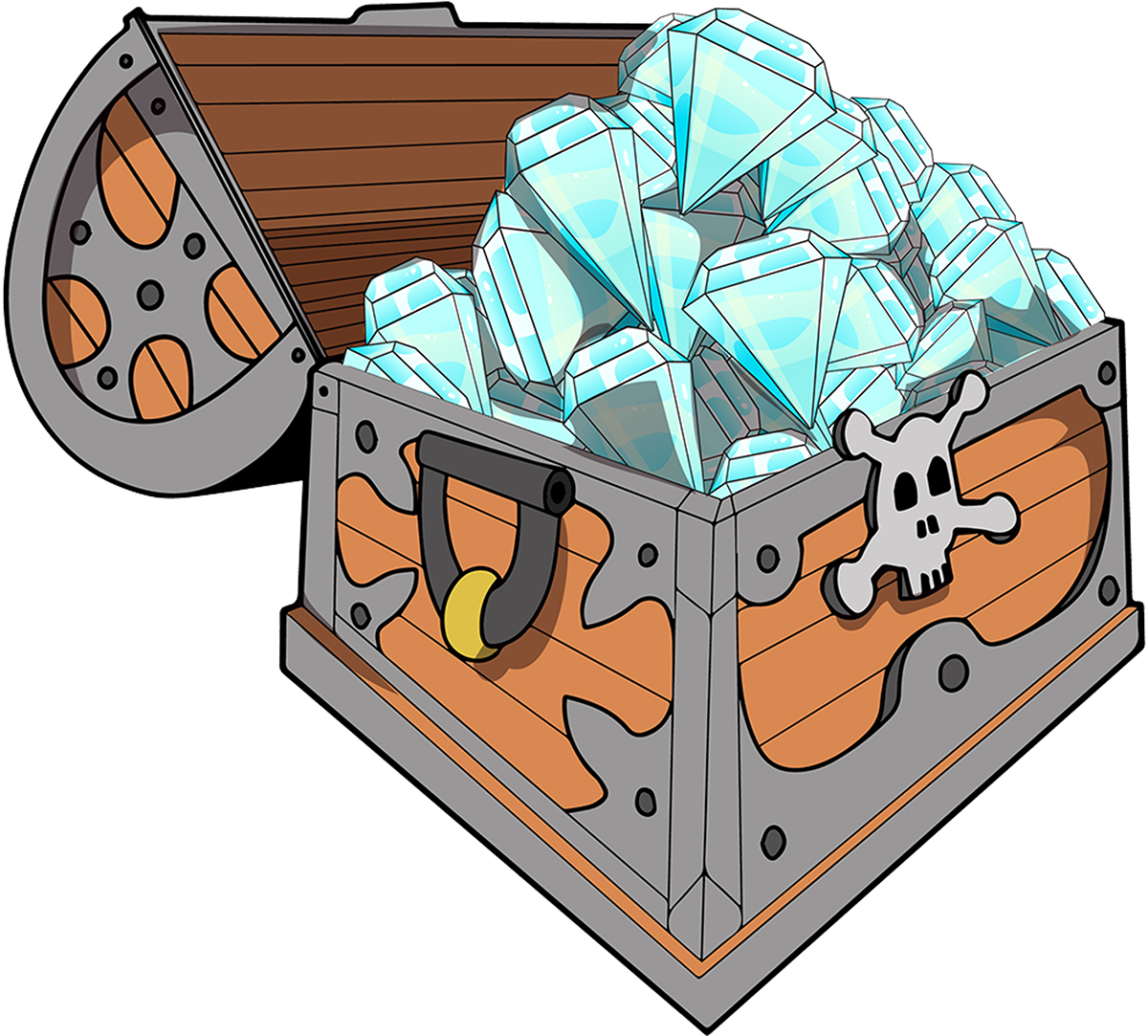 Pirates And Treasures - Cake Clipart (1200x1083), Png Download