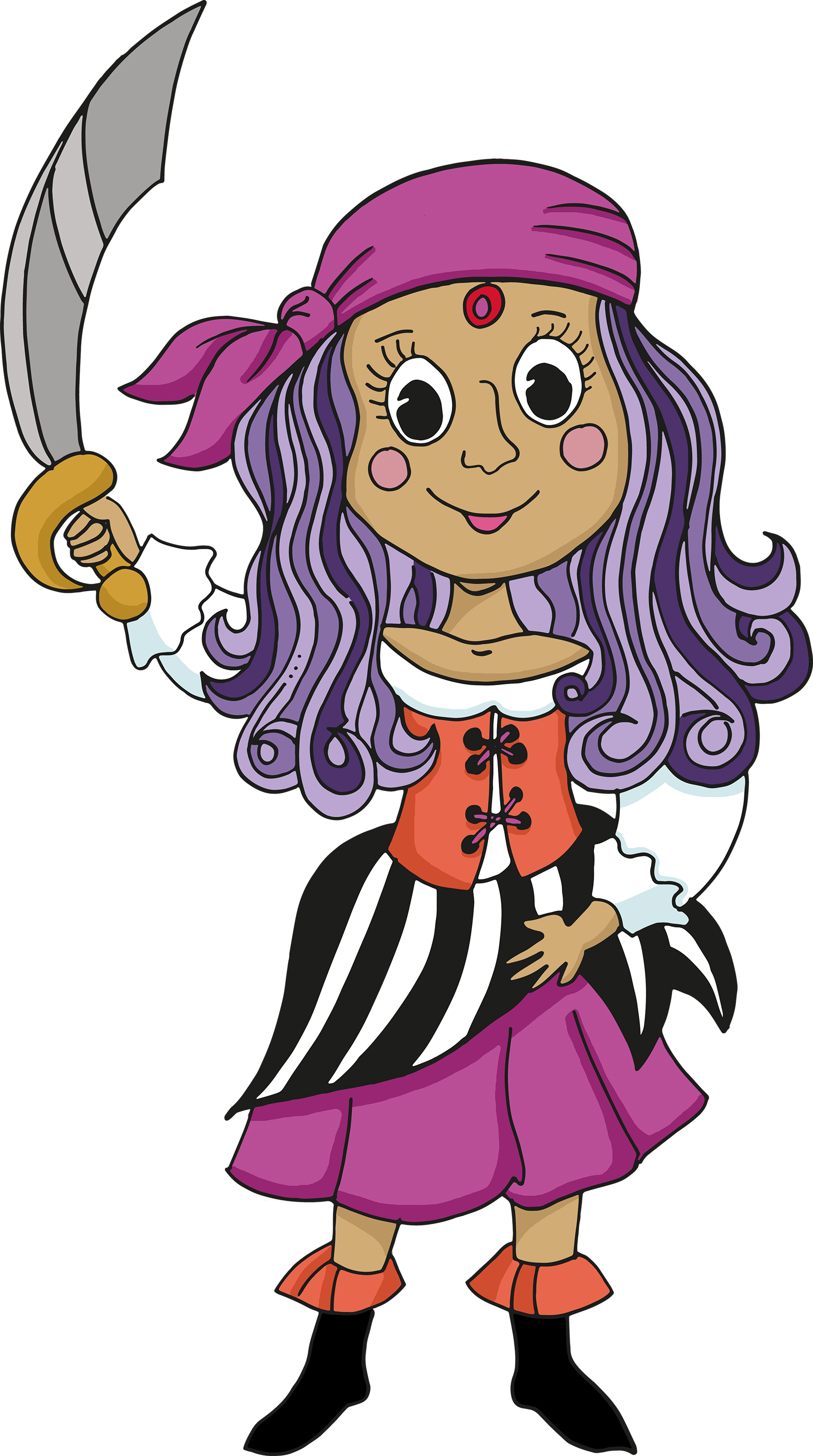 Pirate Free Download - Pirate Clipart (1772x3173), Png Download