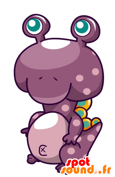 Mascot Purple Monster, Giant Dinosaur - New Spotsound Masot Yuru-chara Mihama Chama Giant Orange Clipart (600x600), Png Download