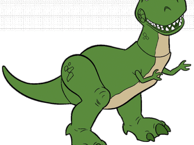 Tyrannosaurus Rex Clipart Silhouette - Toy Story Dinosaur Cartoon - Png Download (640x480), Png Download