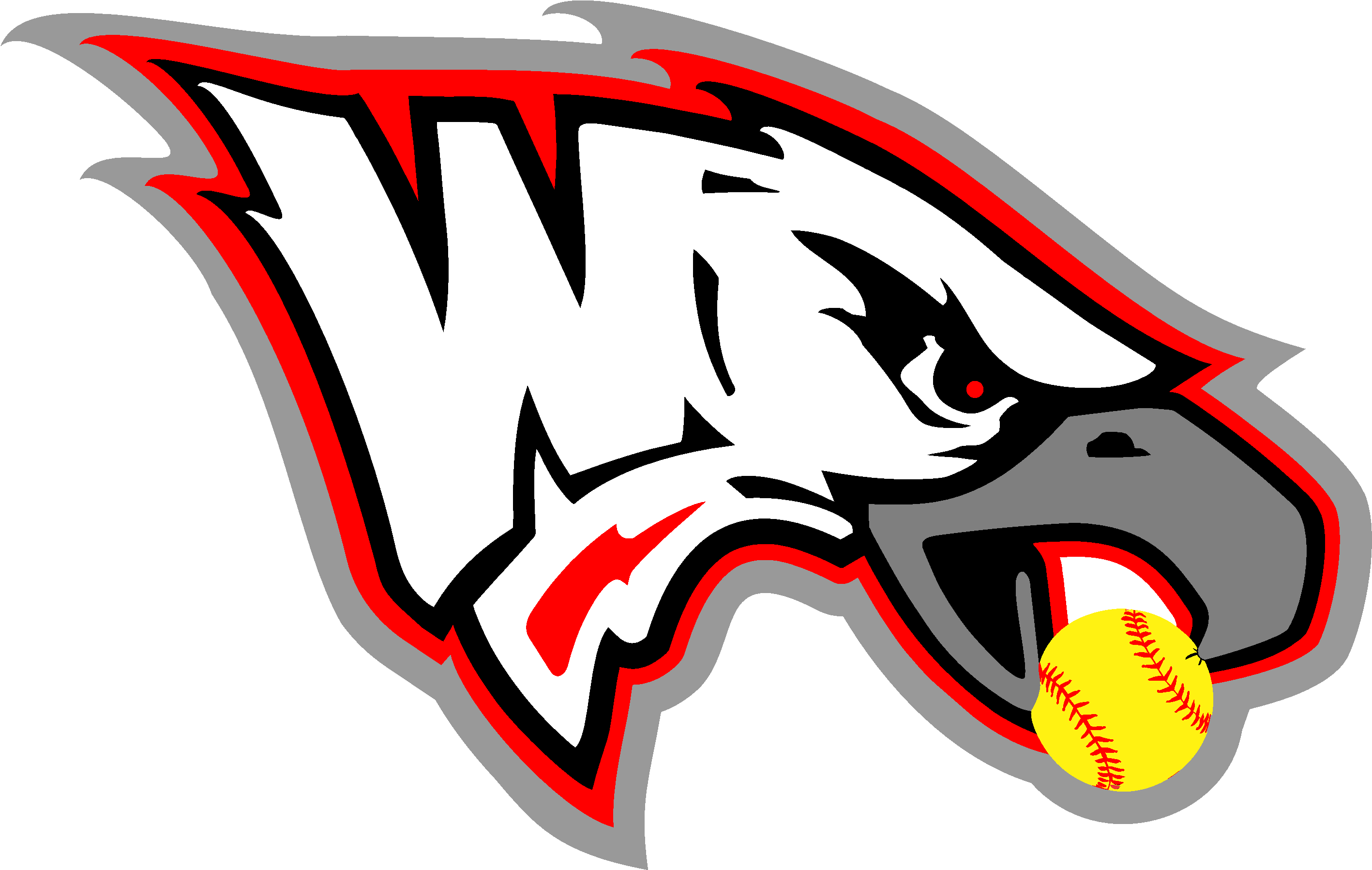 Eagles Clipart Eagles Softball - Wolcott High School Eagles - Png Download (2854x1862), Png Download