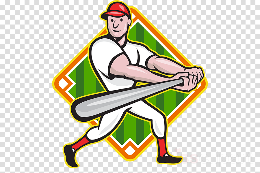Batting Baseball Royalty-free - Baseball Diamond Crossed Bat Retro Round Ornament Clipart (900x600), Png Download