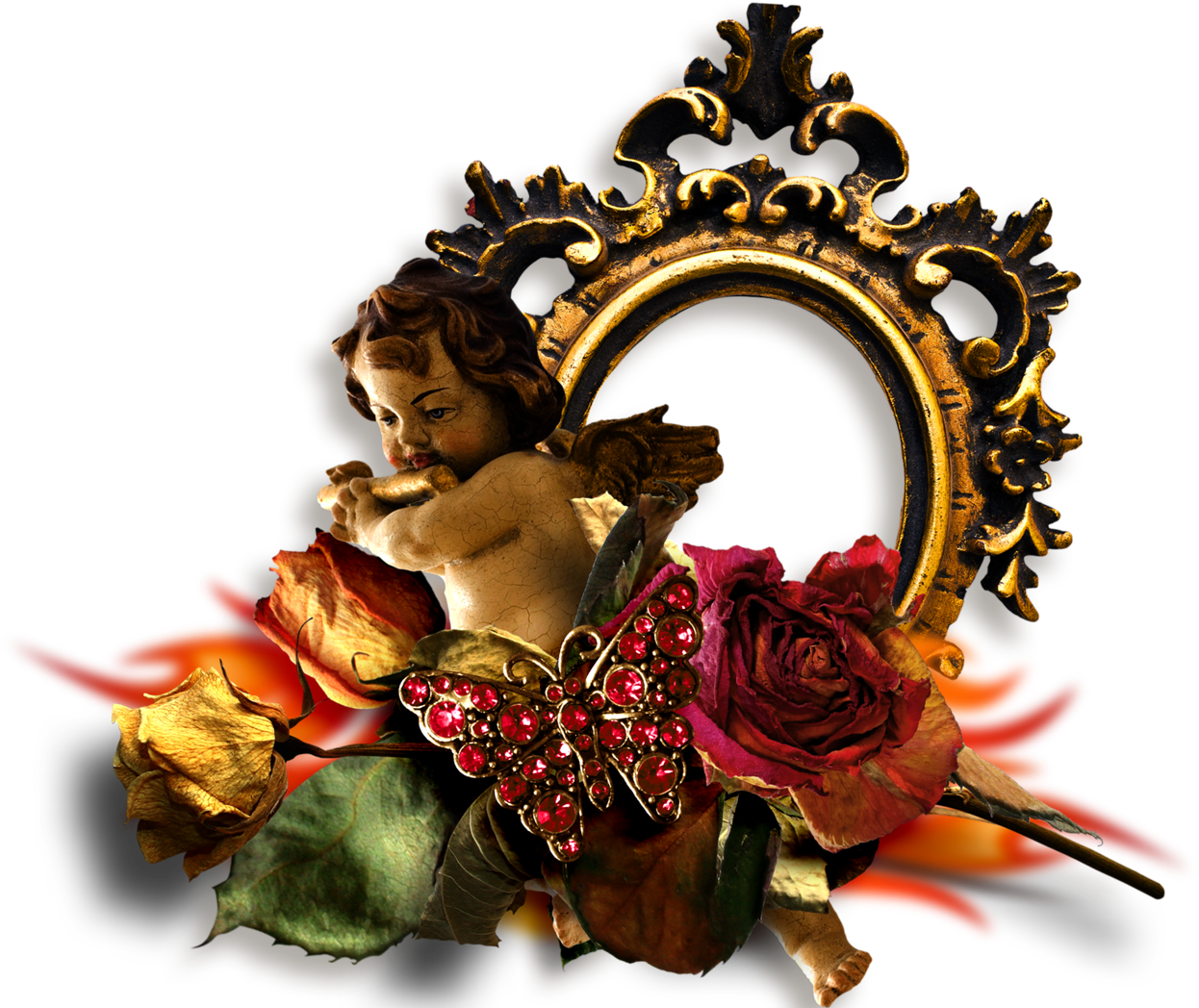 Autumn Frame - Retro Style Clipart (1280x1101), Png Download