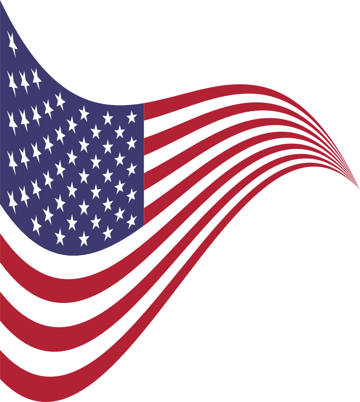American Flag Stylized - Carejoy Shipping From Usa Dental Gutta Percha Tooth Clipart (706x788), Png Download