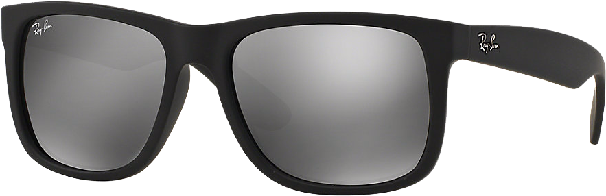 Ray Ban Justin Mirror Silver - Rb4165 622 6g Clipart (1000x800), Png Download
