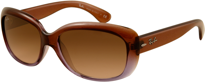 Ray Ban Jackie Ohh Brown Gradient Lilac - Ray Ban Rb4101 Jackie Ohh Sunglasses Brown Frame Brown Clipart (1000x800), Png Download