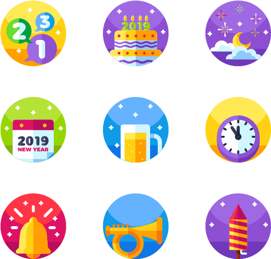New Year Clipart (600x564), Png Download