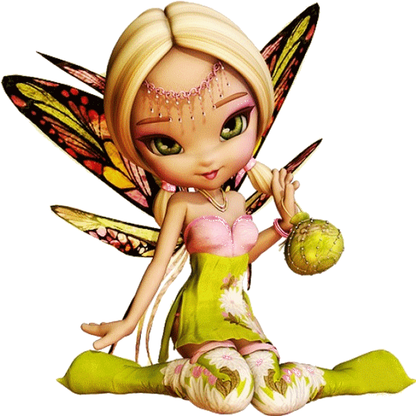 Peut-être Que Marie Pourrait Nous Faire Un 3 D Avec - Cartoon Fairies And Pixies Clipart (600x597), Png Download