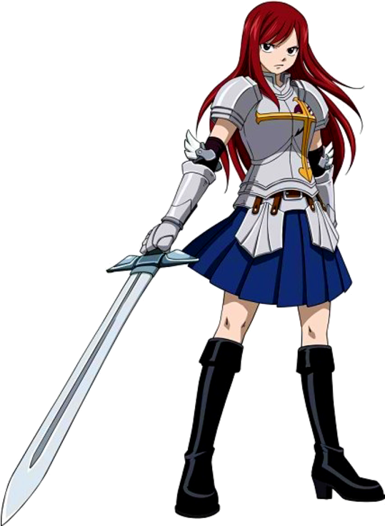 Related Wallpapers - Manga Fairy Tail Erza Clipart (538x756), Png Download