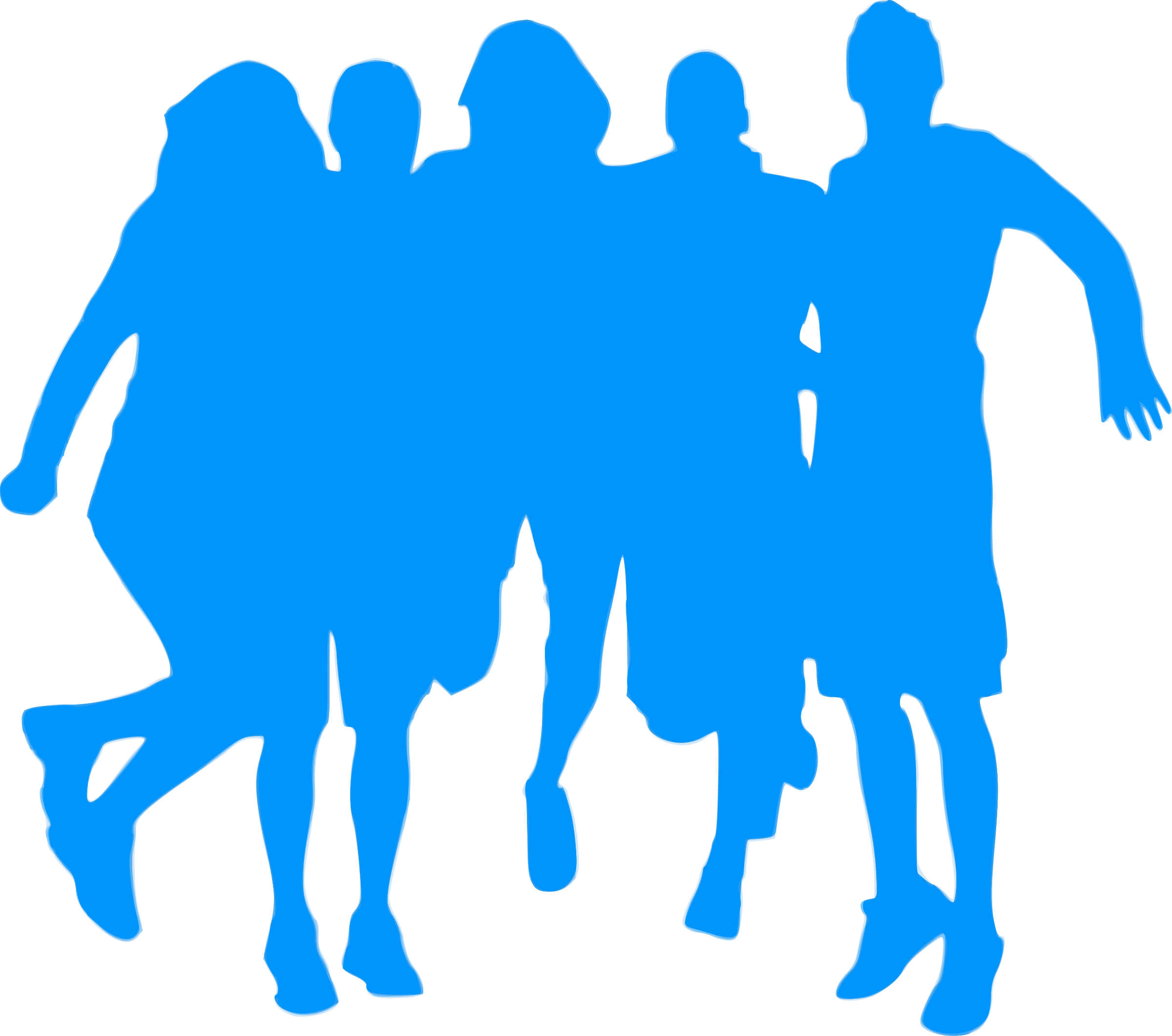 Silhouette Sports 04 Clipart (2400x2122), Png Download