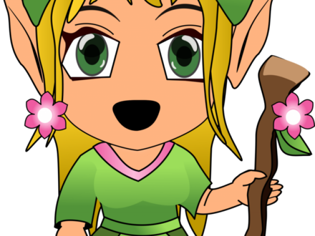 Chibi Clipart Fairy - Elf - Png Download (640x480), Png Download