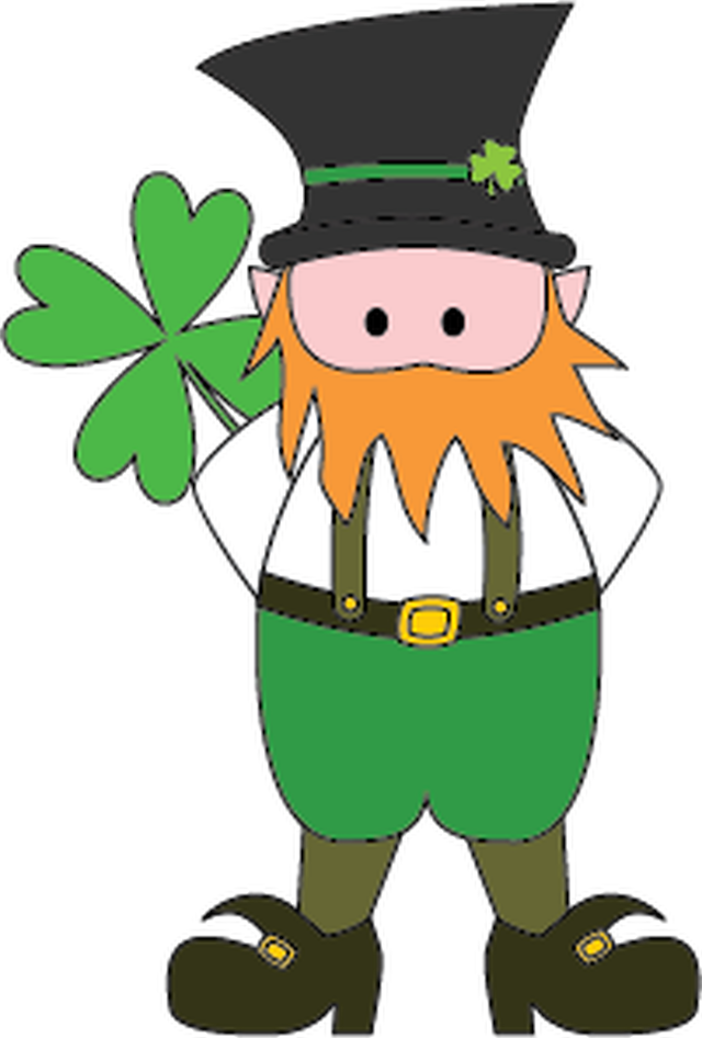 Free Digital Stamps - Leprechaun Face Cut Out Clipart (640x946), Png Download
