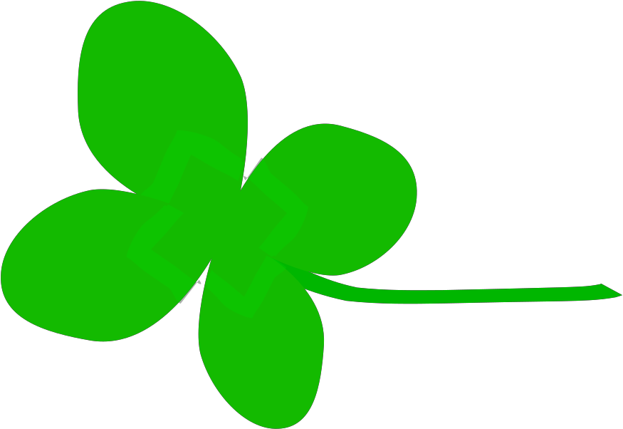 Four Leaf Clover Green - Animated 4 Leaf Clover Clipart (1280x880), Png Download