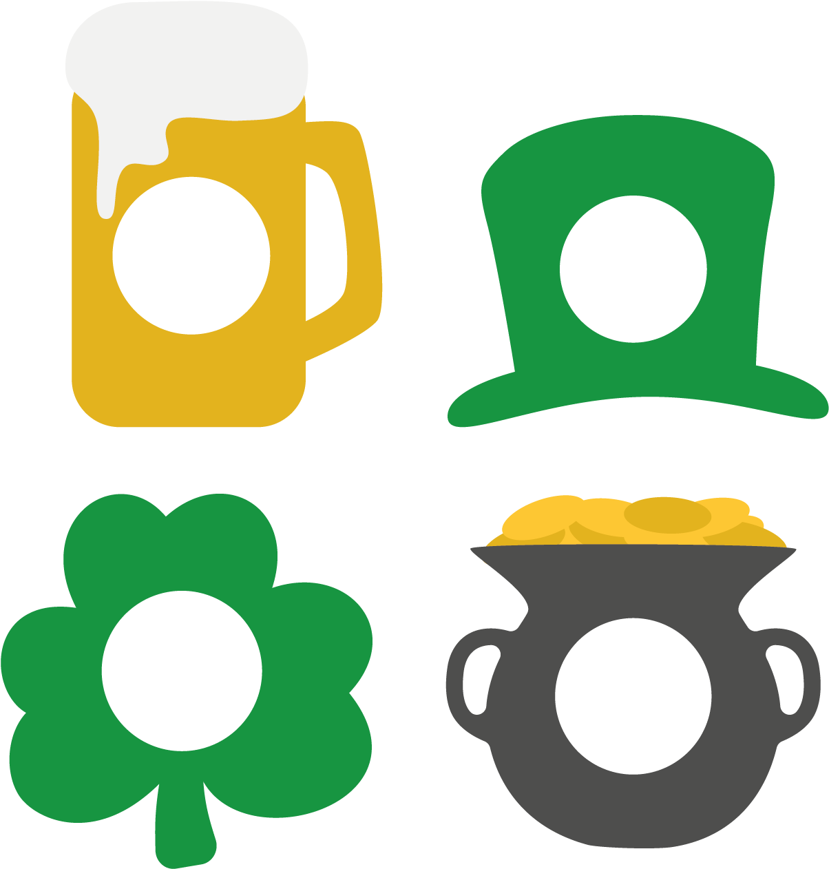 St Patrick - Monogram Clipart (1801x1801), Png Download