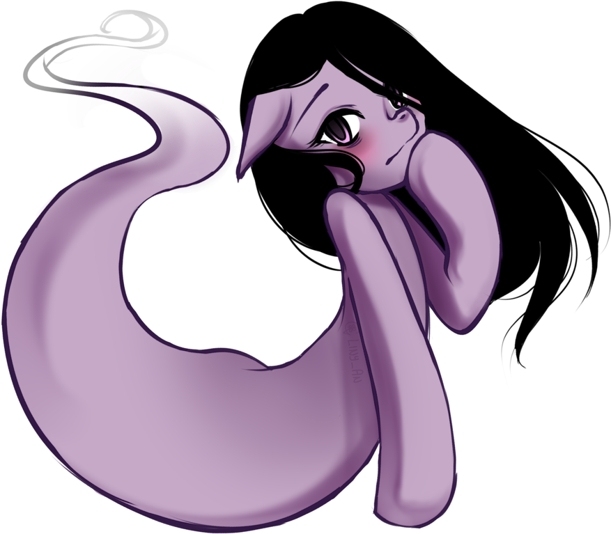 Liny-an, Bags Under Eyes, Colored Sketch, Ghost, Ghost - Cartoon Clipart (1024x1024), Png Download