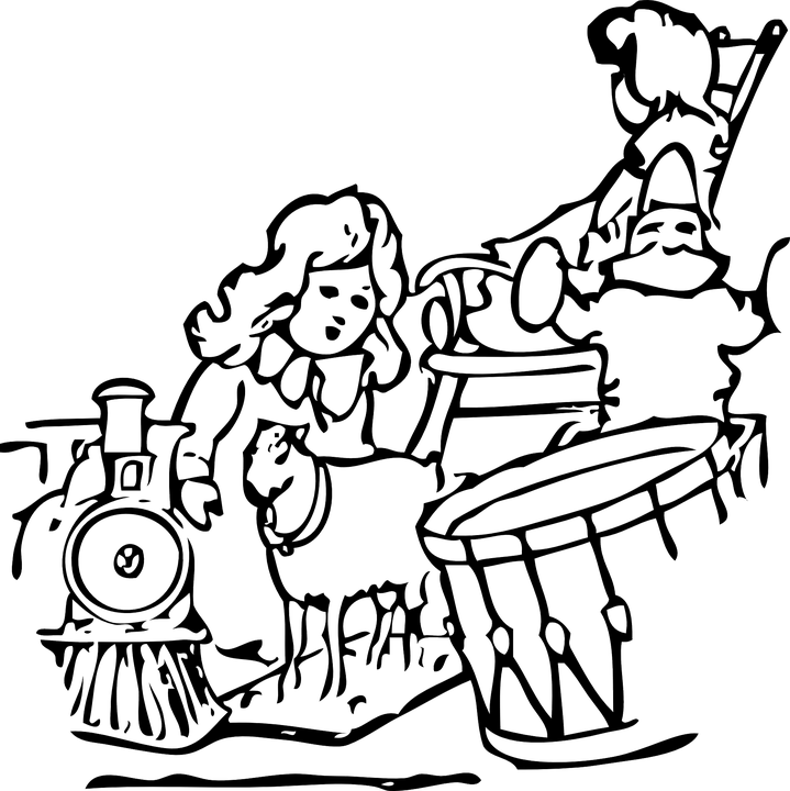 Black And White Christmas Clipart 4, Buy Clip Art - Toys Clipart Public Domain - Png Download (719x720), Png Download