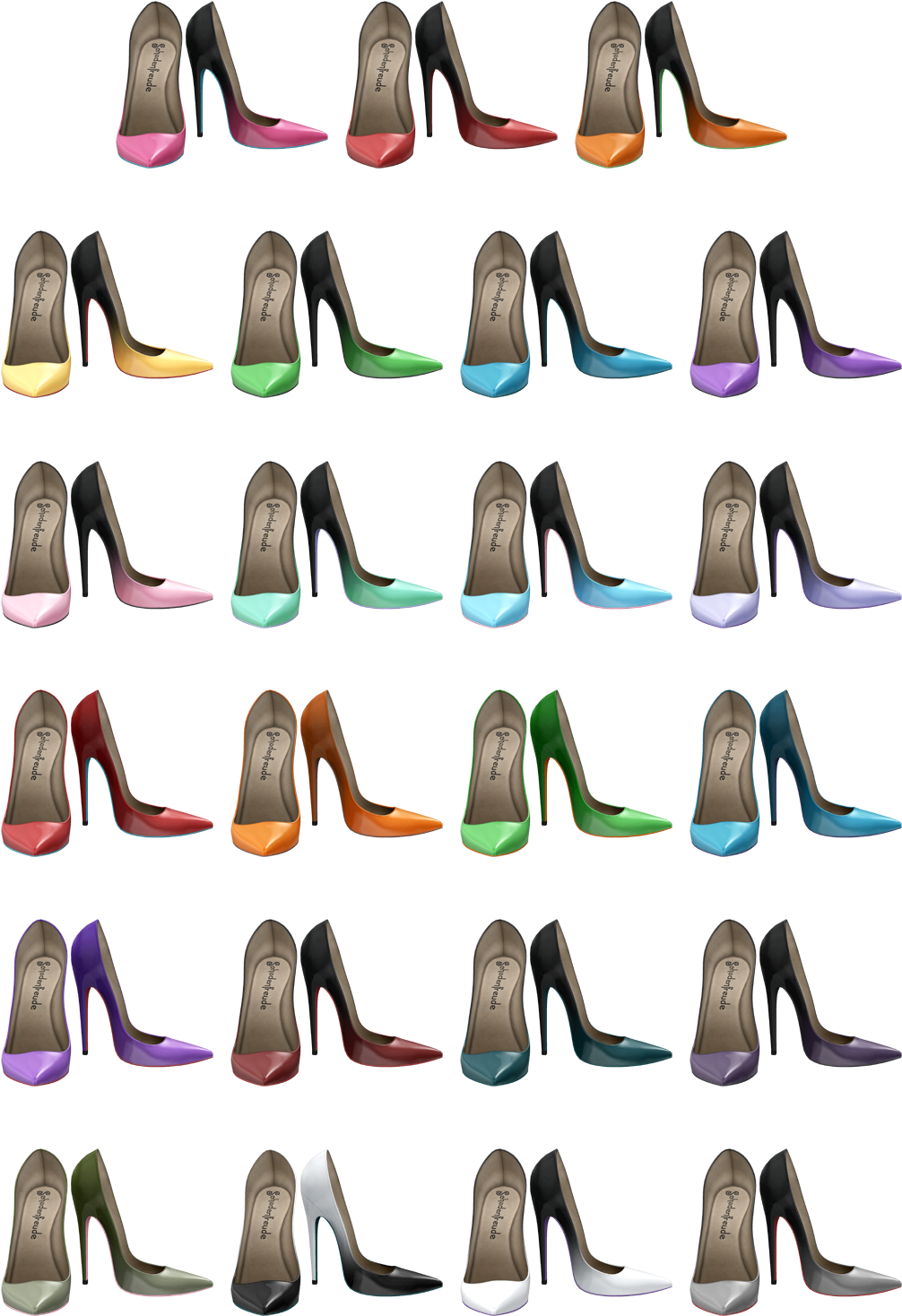 All Shoes Come With A Hud That Lets You Pick From Your Clipart (1024x1536), Png Download