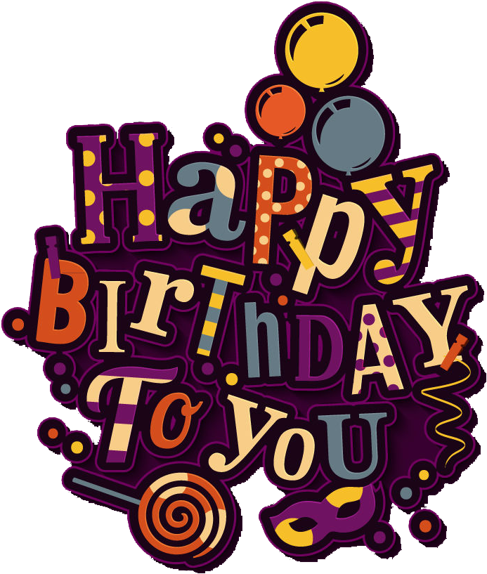 Pin By Pngsector On Happy Birthday Transparent Png - Happy Birthday Letter Design Clipart (800x916), Png Download