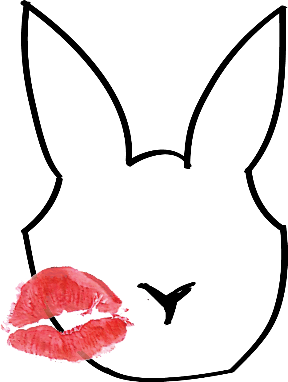 Beauty & A Bunny - Rabbit Clipart (941x1476), Png Download