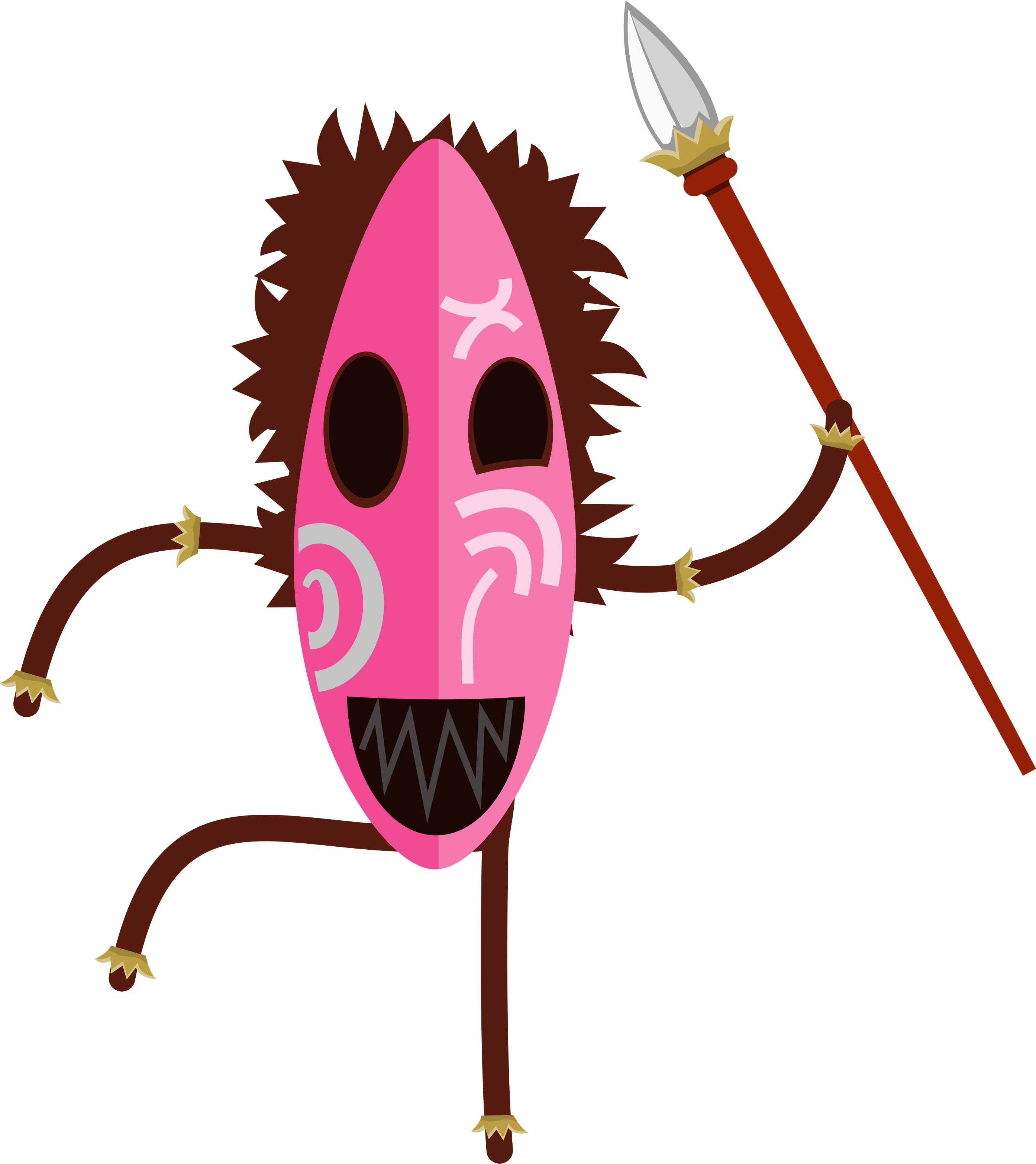 Pocahontas * Índios Nativos - Mundo Bita E Os Animais Mascaras Png Clipart (2787x3133), Png Download