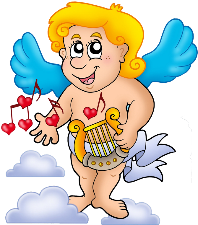 Anjos Festivos Y Acontecimientos, Hadas, Amor Gracioso, - Cupid Clipart (670x762), Png Download